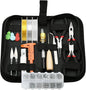 LYFJXX Jewelry Making Supplies Kit with Jewelry Pliers, Jewelry Wires and Jewelry Findings for DIY