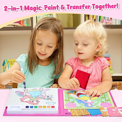 JoyCat Paint with Water Coloring Books, Art & Craft Activity, Princess No Mess Art for Kids Ages 4-8, Craft Kits & Supplies, DIY Creative Activity, Presents for Girls & Boys