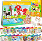 Montessori Busy Book for Toddlers Ages 1-3, My Preschool Learning Activities Book, Montessori Educational Toy for Kids 3 Years Old Homeschool Birthday Christmas Travel Gifts