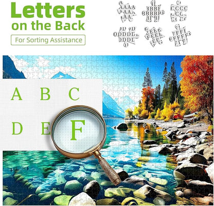 Blueforest 300 Piece Jigsaw Puzzle for Adults - Vibrant Mountain Landscape, Fun & Relaxing Adult Puzzles for Stress Relief 17x11 Inch