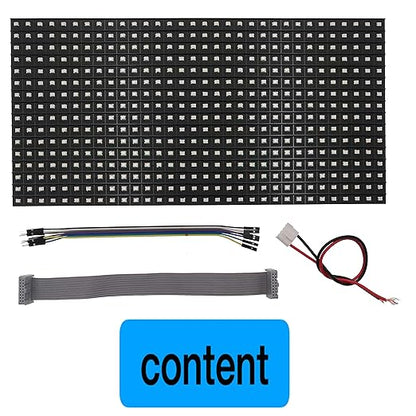 EEEEE P10 Red LED Panel Display Large Size 32cm X 16cm, 512 pcs of LED, Each Individual addressable, Controlled by Uno r3 with Arduino IDE.