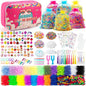 Sundaymot 18000+ Rubber Loom Bands Kit, Loom Bracelet Making Kit for Girl, with Canvas Bag, Charms Beads, DIY Art Craft Set, Rubber Band Bracelet Kit Creative Birthday Gifts for Girls and Boys