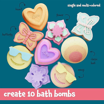 Dan&Darci Soap & Bath Bomb Making Kit for Kids, 3-in-1 Spa Science Kits, Christmas Craft Gifts for Girls & Boys Age 6-12 Year Old Girl Crafts: DIY Experiment Toys, Gift for Kid Ages