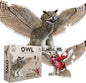 Owl Animal Anatomy Floor Puzzle | 100-Piece Double Sided Jigsaw Puzzle | Large-Sized, Over 3 Feet Scientifically Accurate Illustration - Fun and Educational Toy for Kids, Toddlers and Families
