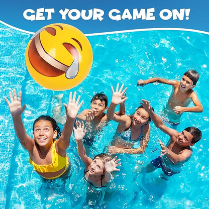 Kangaroo 12-Pack Inflatable Beach Balls Bulk for Kids & Adults I Inflatable Pool Party Favors Swimming Pool Toys I Kids Beach Toys for Beach Games