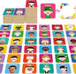 72 PCS Memory Matching Game, 36 Pairs Difference Face Memory Cards Never Forget A Face Matching Game, Educational Learning Toys for Preschool 3 4 5 6 Years Old