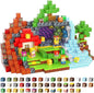 Magnetic Blocks, 200-Piece 0.8in Build Knight&Princess Magnet Game Set, Stacking Building Blocks Cubes Magnets for Kids, STEM Sensory Creative Toys Games for Toddler Boys & Girls 676