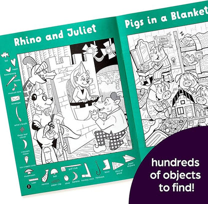 Highlights Hidden Pictures 2023 Special Edition Activity Books for Kids Ages 6 and Up - 4-Book Set of Travel-Friendly Seek-and-Find Activities with Hundreds of Hidden Objects