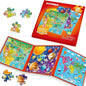 QUOKKA Magnetic Puzzles for Kids Ages 4-6 - 36 Pieces Sudoku Toddler Puzzles Ages 2-4 - Travel Games for Kids Ages 3-5 - USA Space World Toddler Travel Toys - Car Airplane Road Trip Games