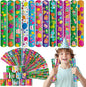 Childom 36 Pcs Birthday Slap Bracelet,Party Bracelet Gifts Birthday Decorations,Holiday Goodie Bag Stuffers for Party Favors,Bracelets Bulk for Home School Classroom Prizes Anniversary Holiday Outdoor