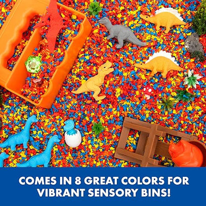 Educational Insights Pluffle Mini 8-Pack - Sensory Bin Foam Set, No Mess Alternative to Sand Toys & Slime for Toddlers at Home or in The Classroom, Fun Sensory Table Filler, Gift for Kids Ages 3+
