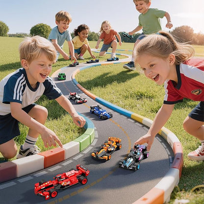 zinat STEM Building Toys Set for Kids Ages 6+, 732Pcs 10-in-1 Racing Car Building Blocks, DIY Assembly Cars Toy Gift for Boys, Girls, Birthday, Christmas