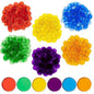 edxeducation Transparent Counters | Set of 500 | Math Manipulatives for Kids | Assorted Colors | 3/4 in | Counting, Sorting, Light Table, Bingo and more