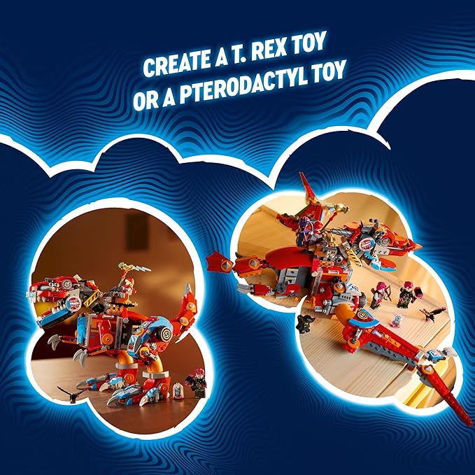 LEGO Dreamzzz Cooper’s Robot Dinosaur C-Rex Building Toys - Dinosaur Toys for Kids, Boy & Girls, Ages 9+ - Birthday Gift for Children - 71484