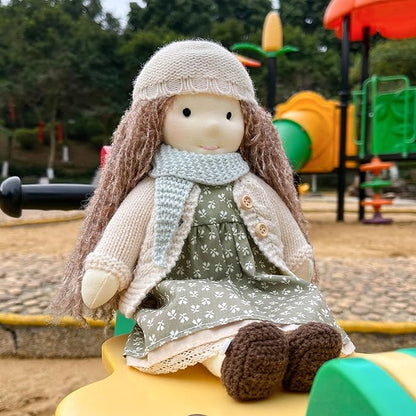 BlissfulPixie Waldorf Handmade Rag Doll - Personalized Collectors Plush for Kids Birthday Present With Beautiful Box-Lenka 12"