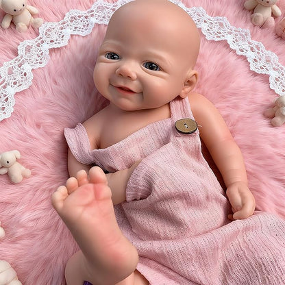 Reborn Baby Dolls Lifelike 18inch Full Silicone Baby Doll Realistic Handmade Silicone Anatomically Correct Girl Dolls