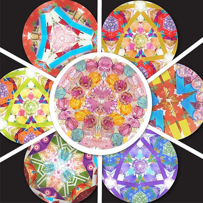 Twins Kaleidoscope Kit for Kids, FunKidz DIY Kaleidoscope Making Craft Kit with Prism Gift Optical Illusion Science Experiment Educational STEM Toy