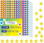 12456 PCS Star Stickers, More Than 12100 Incentive Star Stickers & 288 Gold Foil Star Stickers in 14 Colors and 14 Designs for Reward Behavior Chart (Each Measures 3/8”)