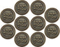 Bulk Set of 10 Romantic Love Expression Coins, You are My Love, All I Want is You, Anniversary Pocket Tokens for Date Night, Love Gift for Men & Women, from Him or Her