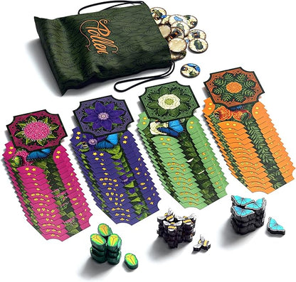 Pollen - Bard Game - Tile Laying Game - 2-4 Players - 40 Minute Play Time (Pollen Base Game)