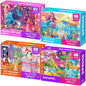 QUOKKA Puzzles for Kids Ages 4-6 – 4-Pack 60-Piece Puzzles for Kids – Fairy Tale Jigsaw Puzzle Set with Princess – Quiet Time Toys for Preschoolers – FSC Certified Learning Toy – Gift for 5 Year Olds
