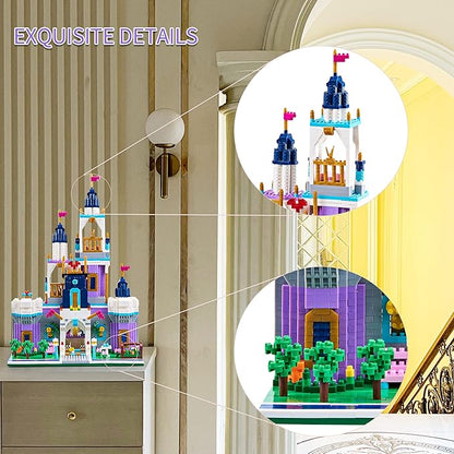 Architecture Micro Blocks Building Castle Sets,2800+ PCS, Mini Bricks Building Blocks for Adults and Teens