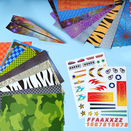 Creativity for Kids Paper Airplane Squadron - Create 20 Paper Airplanes, Crafts for Boys and Girls, Stocking Stuffers and Gift for Boys, Kids Activities (Ages 6+)