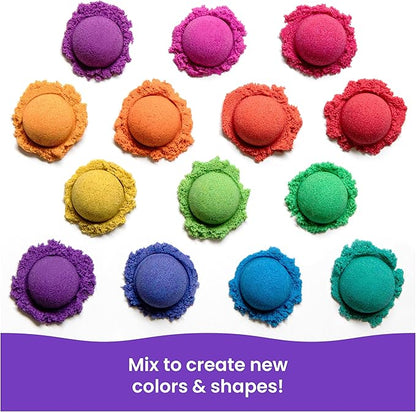 Kinetic Sand, Castle Containers 10-Color Pack of Play Sand for Party Favors, Goodie Bags, Sensory Toys for Kids Ages 3 and up