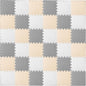 ProSource Foam Puzzle Floor Play Mat for Kids and Babies with Solid Colors, 36 or 16 Interlocking Tiles with Borders, White/Grey/Beige