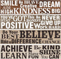 BeYumi Positive Sayings Border Trim - 80Pcs Back to School Wood Grain Farmhouse Positive Sayings Straight Bulletin Board Borders Grainy Motivational Inspirational Quota School Offices Chalkboard Decor