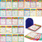 Road Trip Bingo Game, 30 Double-Sided Game Boards (Animal, Holiday, Building, Vehicle Themes), Dry-Erase Scavenger Hunt Bingo Games for Road Trip, Car Travel, Outdoor Activities for Kid, Adult