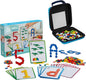 PLUS PLUS - Learn to Build ABC & 123 w/Travel Case, 500 Piece Bundle - Construction Building Stem/Steam Toy, Interlocking Mini Puzzle Blocks for Kids