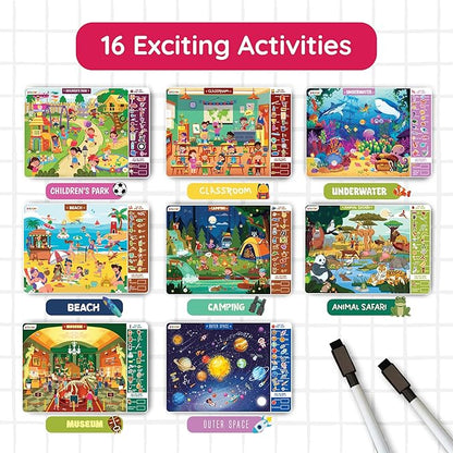 Preschool Learning Activity - Search N Spot Educational Game, Perfect for Kids, Toddlers Who Love Toys, Art and Craft Activities, Gifts for Girls and Boys Ages 4+
