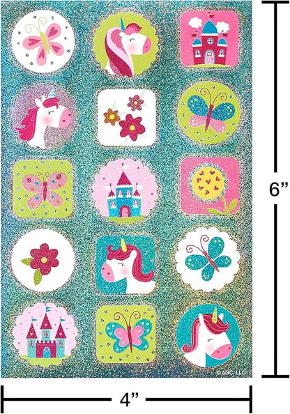 American Greetings 392-Count Bulk Stickers for Kids, Unicorns and Rainbows