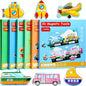 Magnetic Puzzles for Kids Ages 1-3, Travel Toddler Puzzles Ages 2-4 Year, Space Car Activities Toy for Boys & Girls 3-5 yo - Learning Magnet Gift for Road Trip