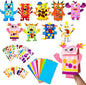 WATINC 9Pack Hand Puppet Art Craft - DIY Making Your Own Paper Sock Puppets Kits Wiggle Googly Eyes, Imaginative Early Learning Classroom Family Storytelling Games Pretend Party Supplies (Monsters)