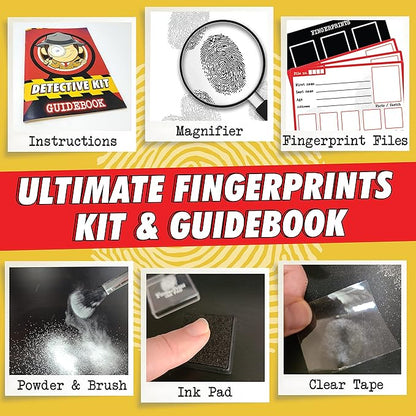 Spy Kit for Kids Detective Fingerprint Toys for 6 7 8 9 10 11 12 Year Old Boys Girls Secret Agent Investigation Science Set