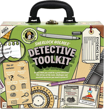 Professor PUZZLE The Detective Toolkit - Mystery Case - Sherlock Holmes Themed Detective kit for Cracking Cases and Solving Mysteries