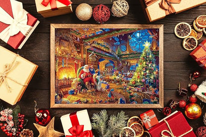 500 Piece Puzzles for Adults Santa Claus Merry Christmas 20.5 x 15 Inch 500 Piece Jigsaw Puzzles for Adults Christmas Puzzles 500 Pieces for Adult