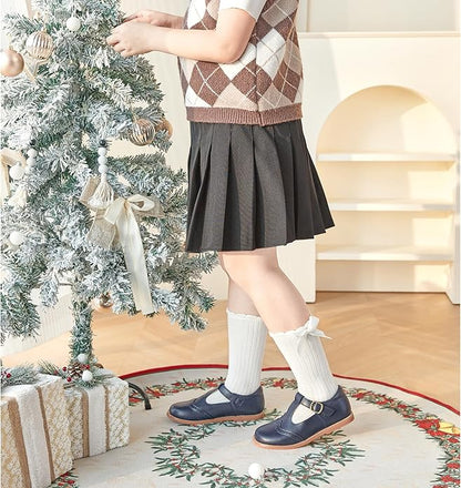 Felix & Flora Toddler Little Girl Mary Jane Dress Shoes - Ballet Flats for Girl Party School Shoes