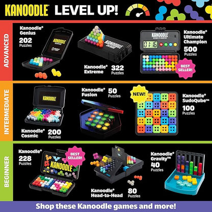 Educational Insights Kanoodle Head-to-Head Puzzle for 2 Players, Brain Teaser Game for Kids, Teens and Adults, Featuring 80 Challenges, Easter Basket Stuffers for Kids, Gift for Ages 7+
