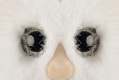 dilly dudu 10inches Snowy owl Stuffed Animal Plush,Plush Toy,Gifts for Kids(White)