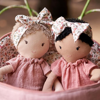 MON AMI My First Doll Marie - 15” Soft & Cuddly Baby Plush Stuffed Doll for Girls, Babies, Toddlers, Pre-School Kids