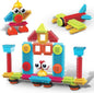 PicassoTiles Toys 41 piece Hedgehog Block Building Blocks Construction Toy Set w/IdeaBook Learning Playset None Magnetic STEM STEAM Educational Kit Child Brain Development Preschool Kindergarten PTB41