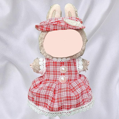 4 Pack—17cm Doll Clothes,Premium Doll Outfit with Accessories,Doll Princess Skirt,Cute Clothes Outfit for 17cm Dolls,End Dolls Fashion Clothing Set(No Dolls and Shoes) (Set V)