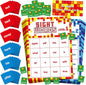 Sight Word Bingo Game, 144 Sight Words Learn to Read Level 1 & Level 2 Bingo Board Game Dolch's & Fry's Words Lists for Kindergarten and Preschool, Grade 1st, 2nd, Kids 4-8 (Up to 25 Players)