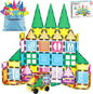 PicassoTiles 101 Piece Magnetic Tile Building Blocks Set with Durable Storage Bag STEM Educational Construction Magnet Toy Kit for Toddlers Preschool Kids Boys Girls Age 3 Plus Indoor Learning PT06