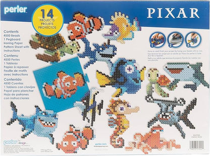 Perler Disney Pixar's Finding Nemo Fused Bead Activity Kit with 14 Unique Patterns, Finished Project Sizes Vary, Multicolor 4553 Pieces