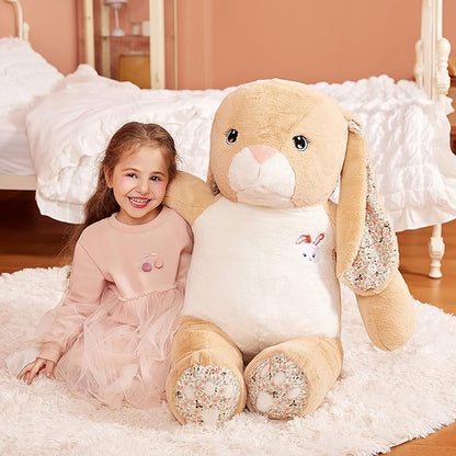 IKASA Giant Rabbit Stuffed Animal Plush Toy, 30" Large Cute Jumbo Bunny Toys for Kids Girls Boys Girlfriend