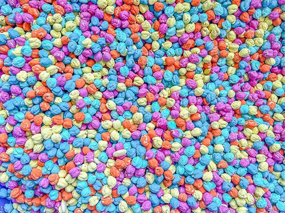 Colored Chickpeas for Sensory Play and Sensory Bins - Many Different Seasonal Colors (2 Cups, Summer 2)